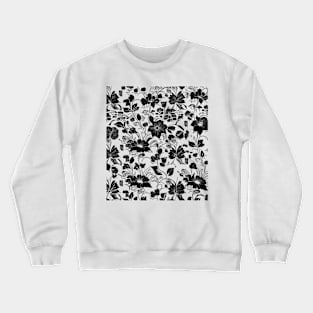 Elegant and timeless flowers Black Crewneck Sweatshirt